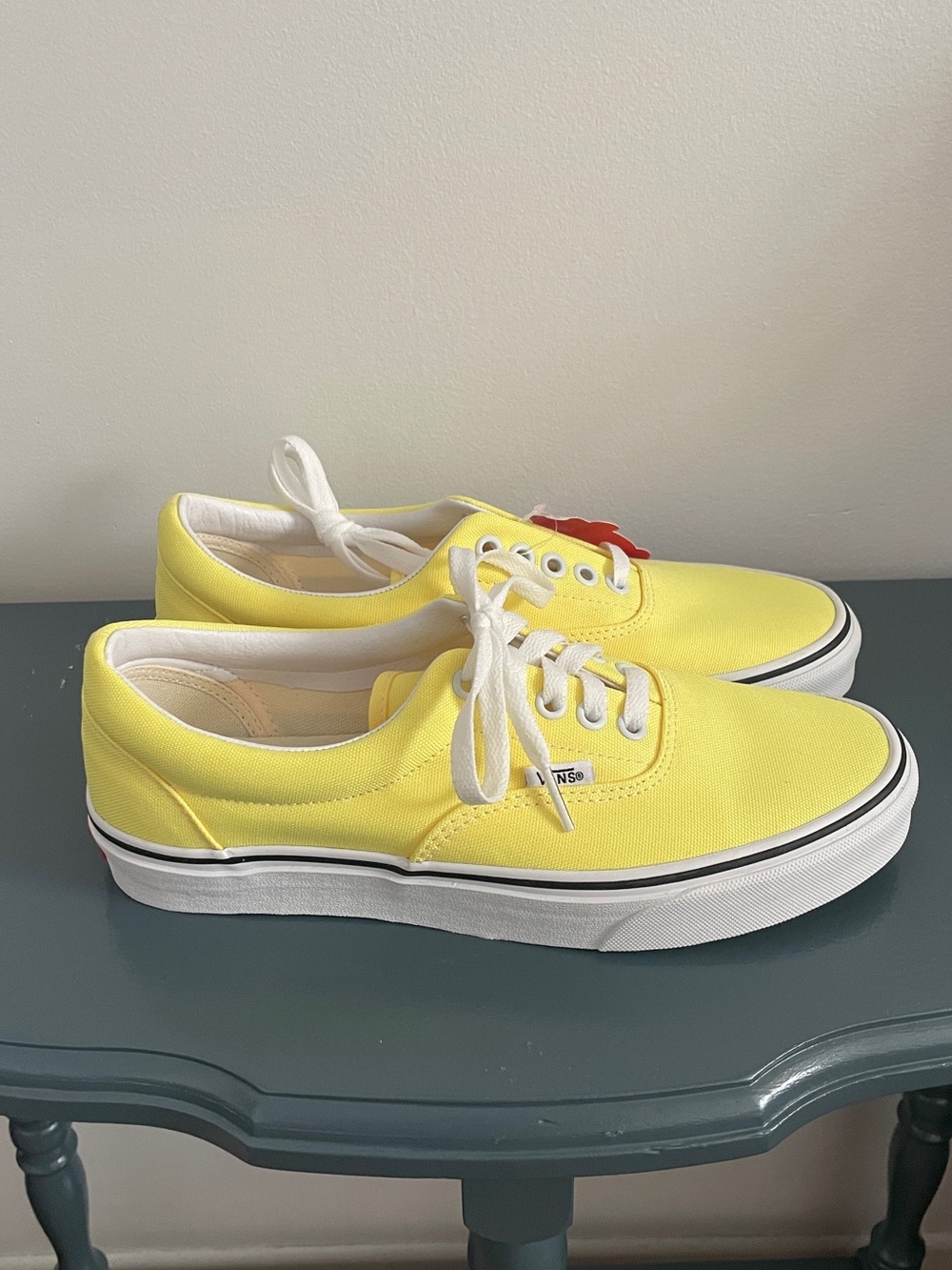 Vans 39 Yellow Low-Top Canvas Sneakers